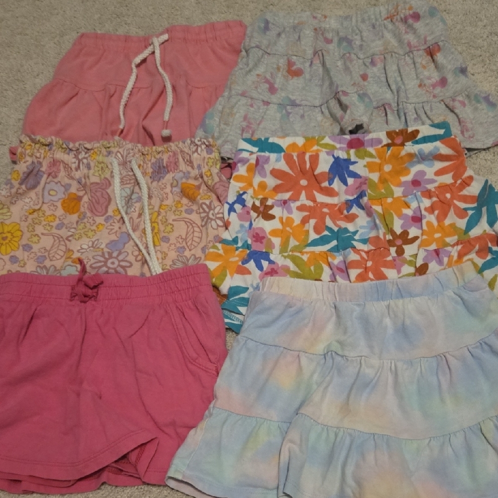 Colorful Kids Skorts Set